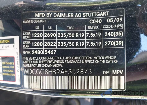 2010 Mercedes-Benz Glk 350 4Matic from USA, damaged, VIN WDCGG8HB9AF352873